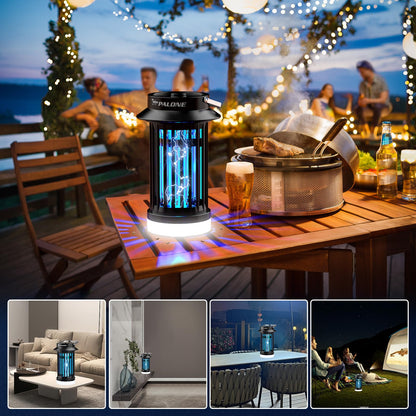 PALONE Lampara Antimosquitos IluminacióN Recargable Atrapa Moscas Atrapa Mosquitos USB LED Potente, Adecuado para Dormitorio, JardíN, Camping, Interior y Exterior.