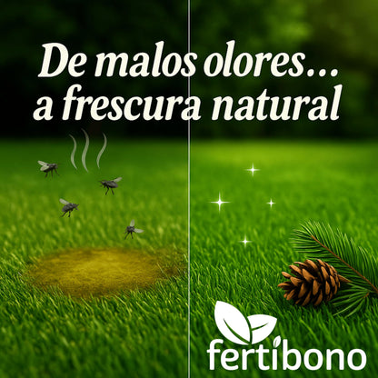 Fertibono Higienizador Cesped Artificial, (5L), Protege a tus Niños: Deshazte de los Olores, Virus y Bacterias de Orina de Mascotas para un Césped Seguro y Limpio.