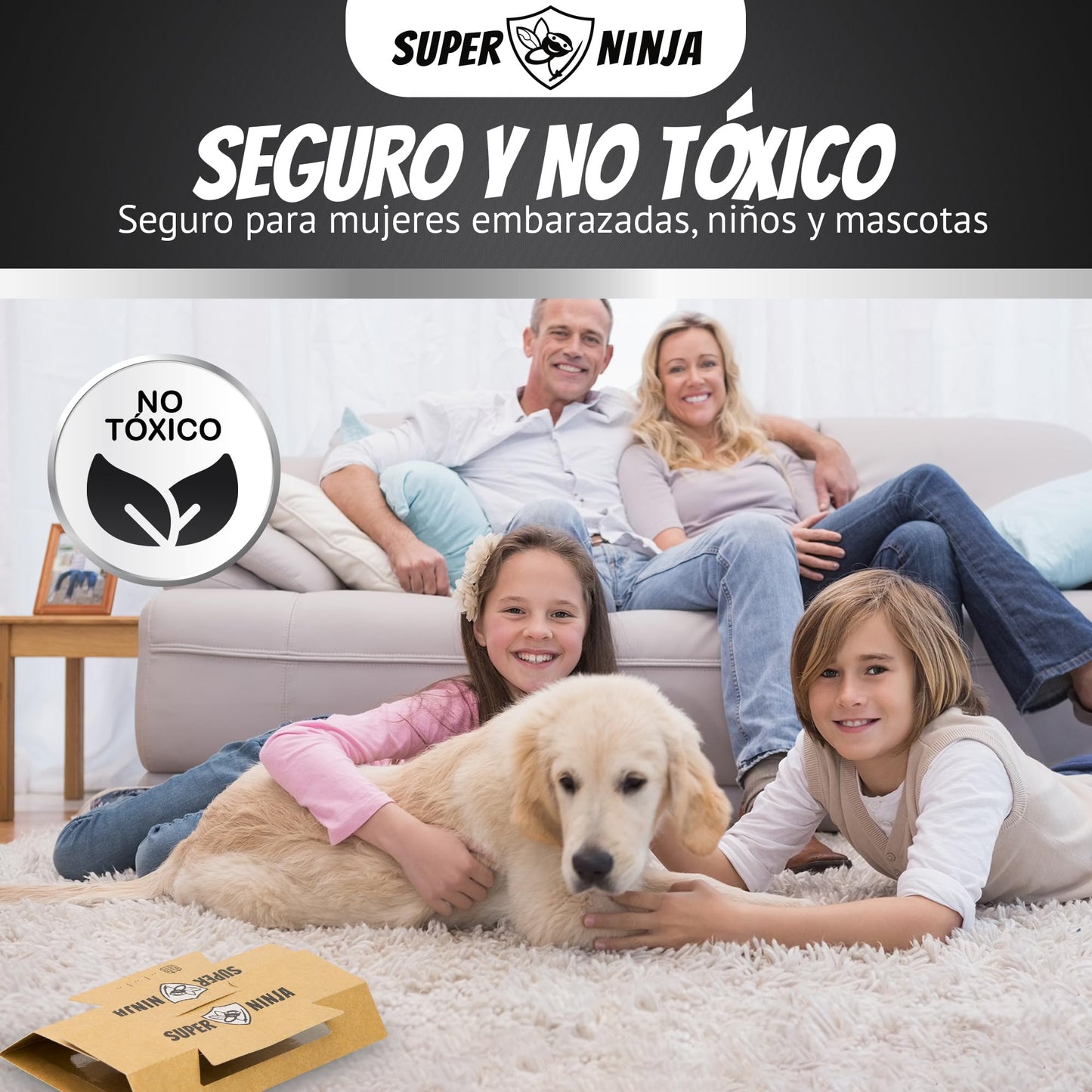Super Ninja trampas para cucarachas - 12 trampas - trampas para cucarachas Altamente efectivas y ecológicas - fáciles de Usar - hasta 3 Meses por Trampa.