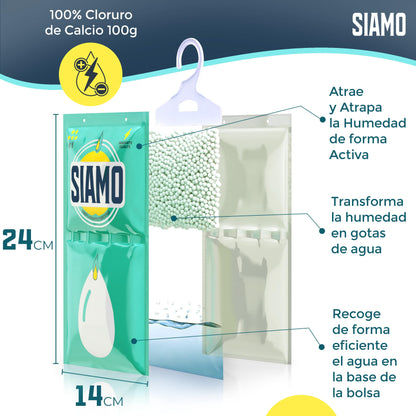 Pack x 5 Bolsas Antihumedad Deshumidificador Percha Colgante Para Armarios Garage Trasteros Autocaravanas #1 En Deshumidificadores Absorbentes De Humedad.Alta Absorción Elimina Humedad y Malos Olores