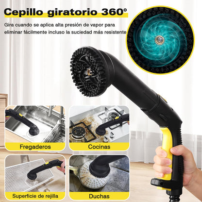 TVD Multiuso Limpiador Vapor,Vaporeta Limpieza Hogar Potente-con 26 Accesorios Multifunción,para la Eliminación de Manchas,Alfombras,Sofá,Cortinas,Asientos Coche,Tapicerias-1.5L Vaporeta de Mano