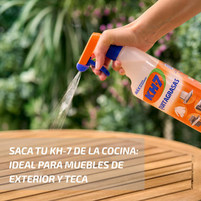 KH7 Quitagrasas, Desengrasante | Elimina Grasa y Suciedad | Aplícalo en Cocina, Ropa, Exterior o Vehículos | Apto para todas las Superficies y Tejidos | Formato Ahorro, Recambio 715 mL