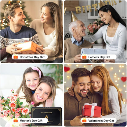 Dsclavacy Velas perfumadas de regalo para mujer, juego de 8 velas de 3.4 onzas, cera de soja natural, Velas Aromaticas para cumpleaños