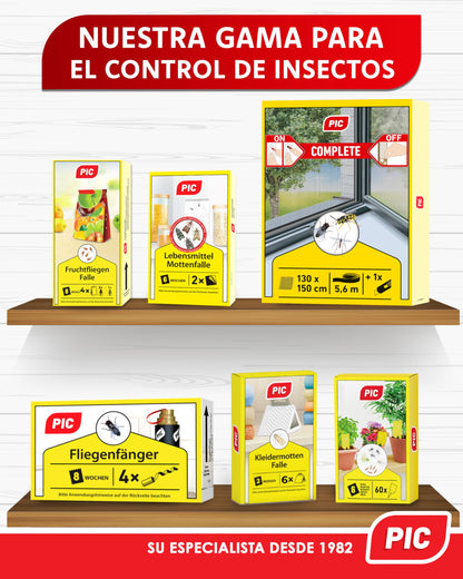 PIC Trampas Cromaticas Amarillas contra para Mosquito del Mantillo - 60x Pegatinas Trampas para Mosquitos, Eficaz Trampa Mosquitos No Tóxica, Ideal para Plantas De Interior contra Moscas pequeños
